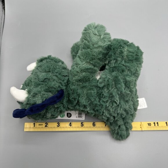 Carters Just One You Green Blue Triceratops Dinosaur Plush Baby Toy 68340 NEW - Picture 6 of 6